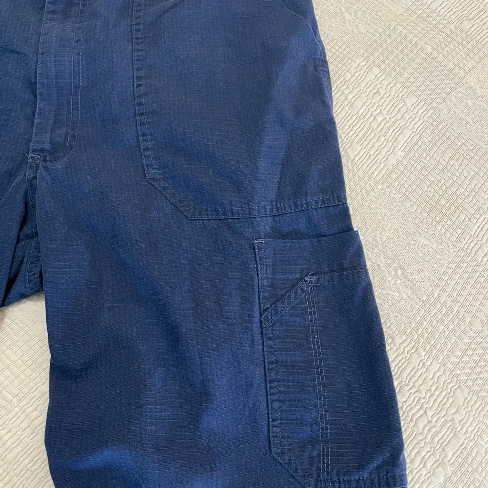 Carhartt Blue Cargo Pants Sturdy Workwear Essential, size Large